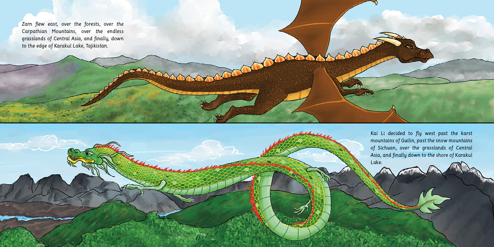 interior page from A Tale of Two Dragons